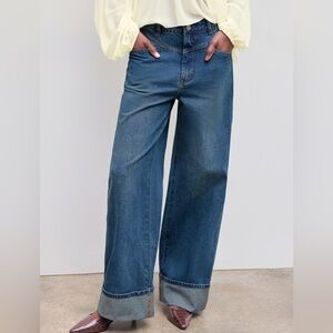Cider Classic Blue Wide-Leg Jeans L